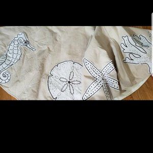 Coastal Sealife Nautical Tree Skirt